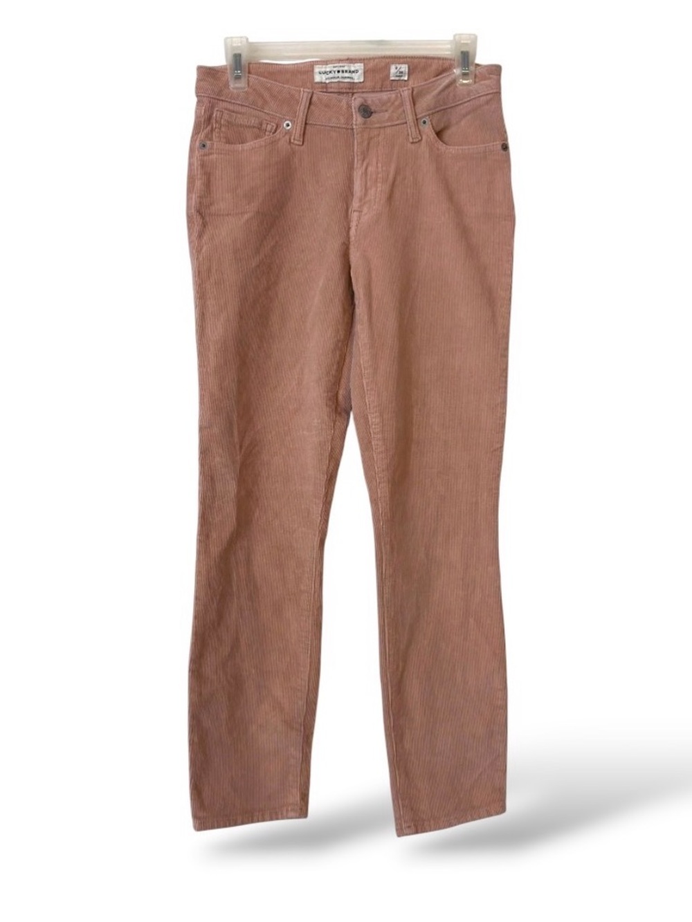Lucky Brand Women's Lolita Skinny Dusty Pink Corduroy Pants size 2 (G64)